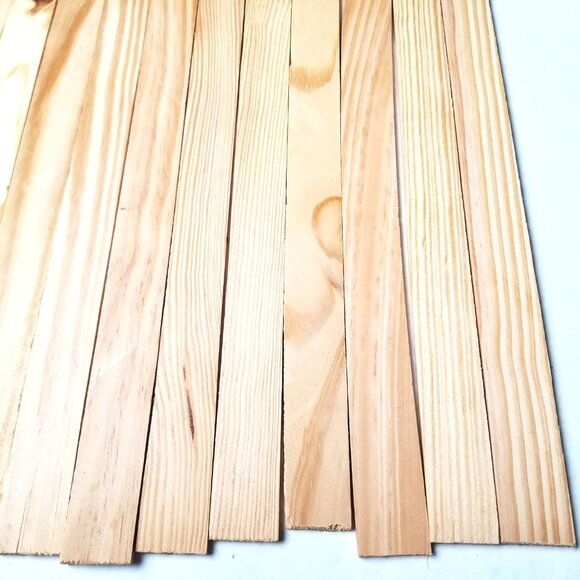 Wood Craft Sticks 12 Inch Natural Unfinished 50 Pieces DIY Projects - Picture 6 of 8